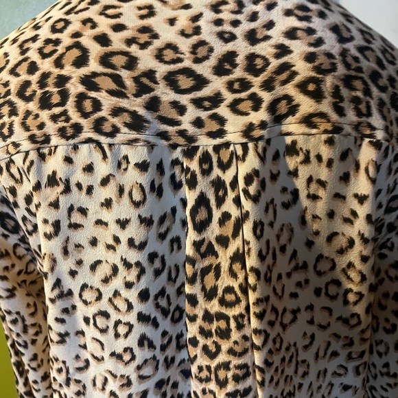 Equipment silk animal print tunic blouse - Picture 4 of 6
